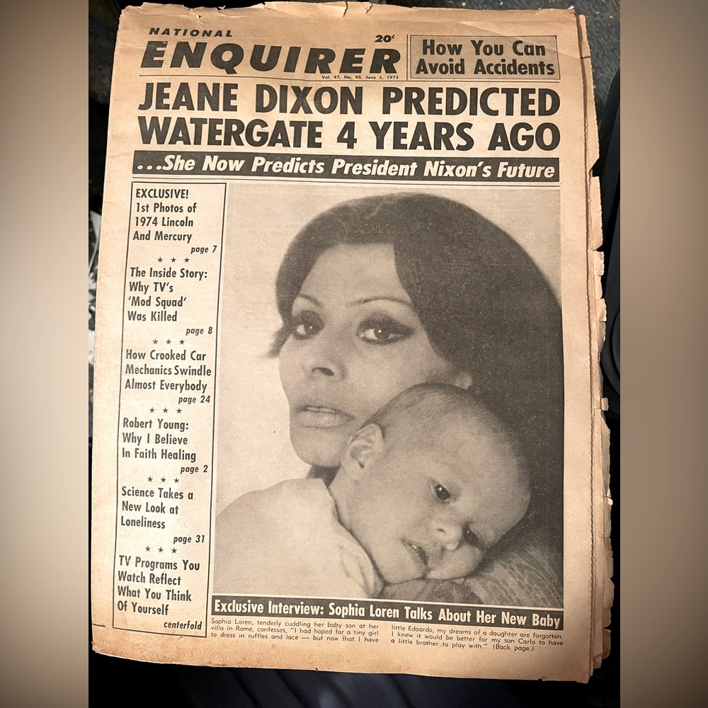 Vintage National Enquirer June 3 1973